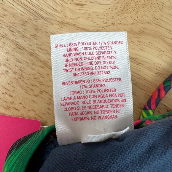 Xhilaration Juniors' Tropical Print Bralette Bikini Top - Size Large - NWT - Picture 10 of 10